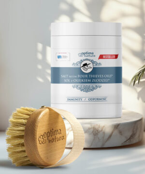 Zestaw Sól z Olejkiem Złodziei ® + Szczotka (okrągła)