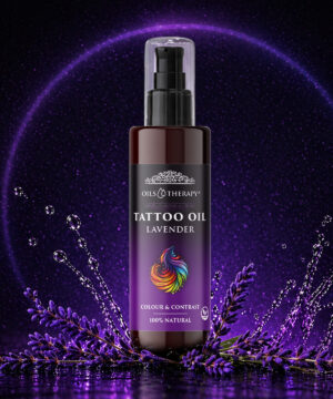 TATOO OIL LAVENDER Olejek do pielęgnacji skóry pokrytej tatuażem o zapachu lawendy