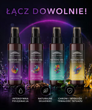 Zestaw 2 w cenie 1 olejki do pielęgnacji TATTOO OILS